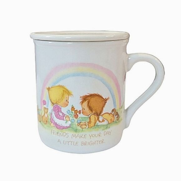 Vintage Betsey Clark Hallmark Mug Mates Mug & Lid/Coaster 1983 New In Box - Picture 1 of 7